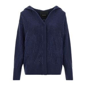 PINKO Blue Wool Women's Cardigan